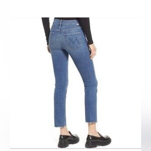 Mother The Mid Rise Dazzler Ankle Fray in This Time Next Year Wash, Size 27